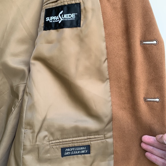 Men’s blazer Suede camel color. See pictures for sizes great for fall - Picture 4 of 14